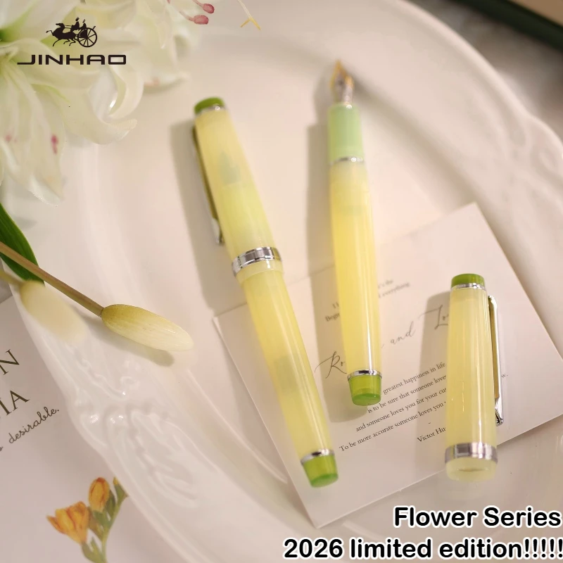 Pióro wieczne JINHAO 82 2026 Limited Flower Series EF/F/M Kolor Macaron Pióro do kaligrafii Artykuły biurowe i szkolne Artykuły papiernicze — zdjęcie produktu 6