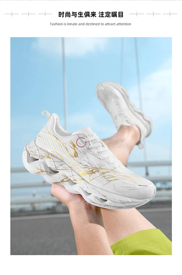 2025 Men's Trainers Classic Casual Footwear Breathable Mesh Running Shoes Lace-Free Design Lightweight Footwear 2025 Summer New