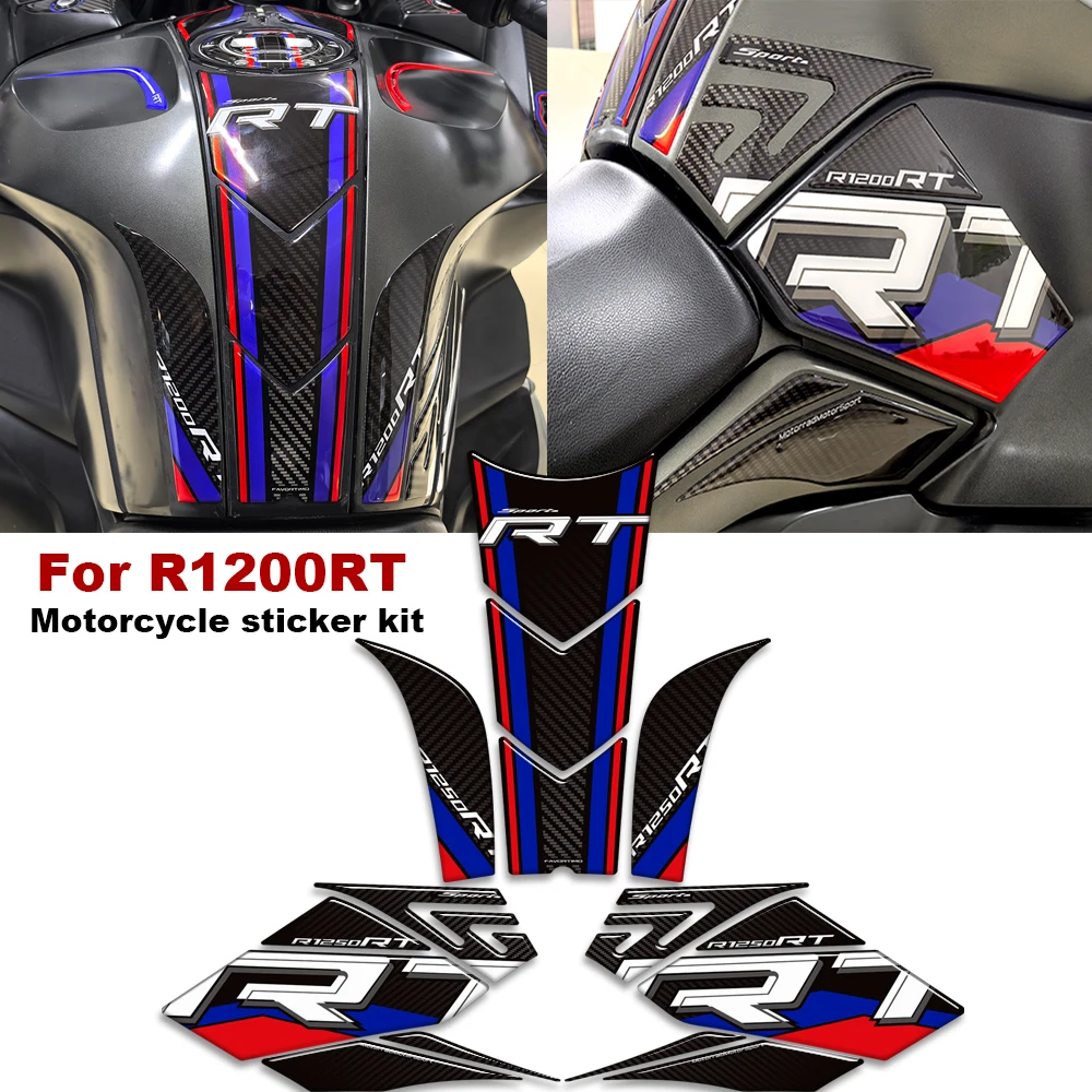 

For BMW R1200RT R1200 RT R 1200 RT Protector Tank Knee Pad Grips Gas Fuel Oil Stickers Decals kit Luggage Cases Fender Motorcycl