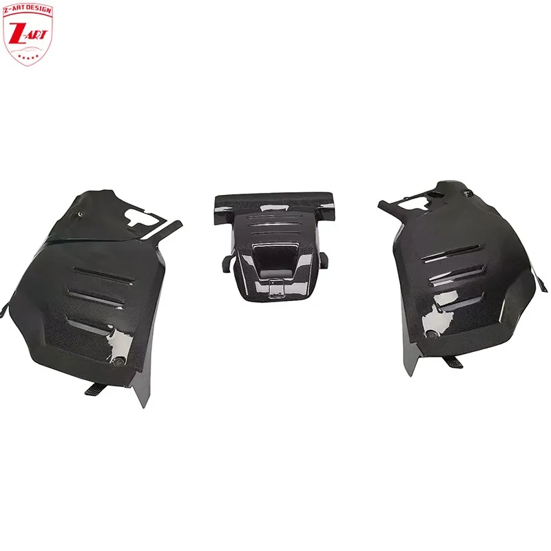 Z-ART Purosangue Dry Carbon Fiber Engine Bay Cover For Ferrari Purosangue OEM Prepreg Carbon Fiber Engine Cover