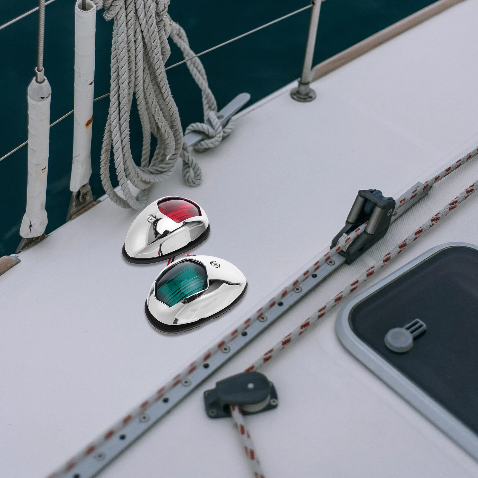 

2Pcs Marine LED Boat Navigation Lights Running Light for Yacht Pontoon Skeeter Touring Car High Luminous