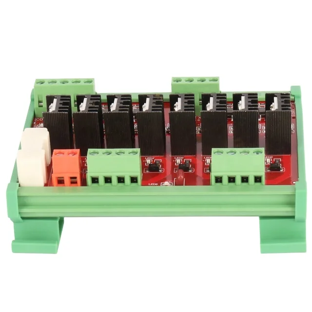 Placa de módulo transistor de fuga amplificador MOSFET de alta qualidade PNP PLC DC 24V de 8 canais