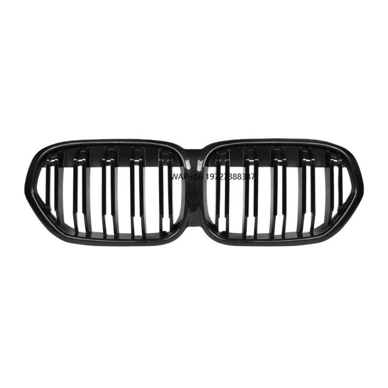 

High-quality Carbon Fiber Front Bumper with Double Slatted Grille for X1 F48 ABS CF Grille