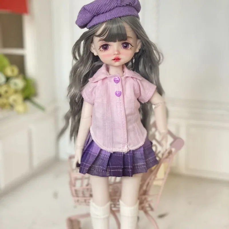 30cm lalka Lolita Bjd Fullset ręcznie robione Up lalka Bjd zmienialna peruka ładna dziewczyna zabawki 1/6 przegub kulisty lalek na prezent urodzinowy