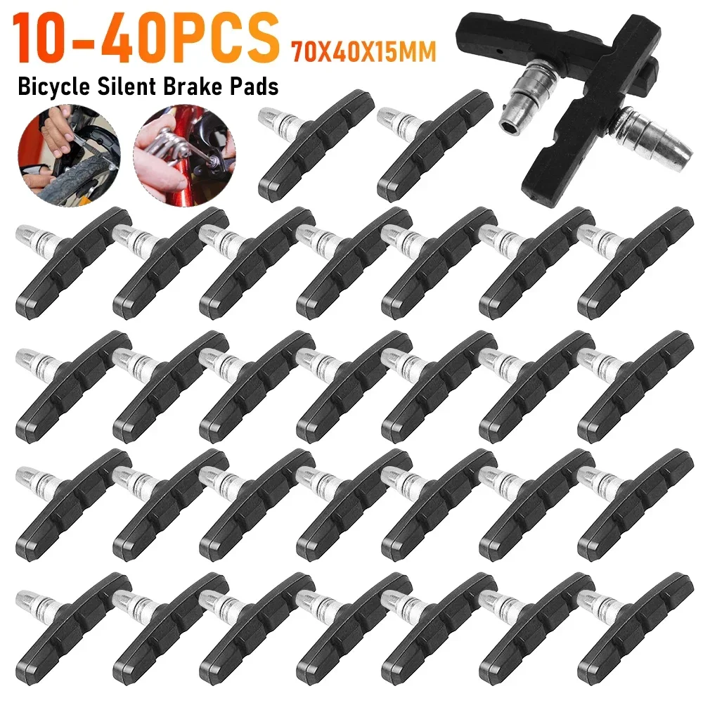 

1 шт. тормозные колодки для горного велосипеда, резиновые металлические велосипедные V-образные тормозные колодки, аксессуары для езды на велосипеде, 7x4x1,5 см