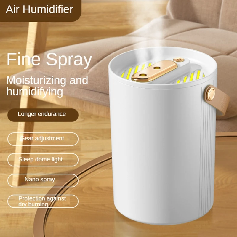 

1.8L Double Nozzle Aromatherapy Oil Humidifier Silent Night Light Aromatherapy Oil Diffuser Humidifier For Home, Bedroom-A