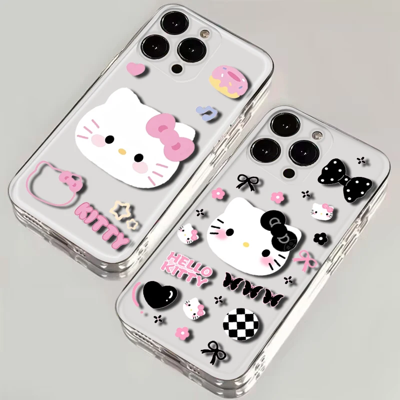 hello kitty cute cartoon Soft Case for Tecno Spark 5 AIR 6 GO 7 7T 7P KF6 LD7 KE7 KE5 Pova 2 Camon 16 17P 17 CG7 CG8 BC1 POP 4