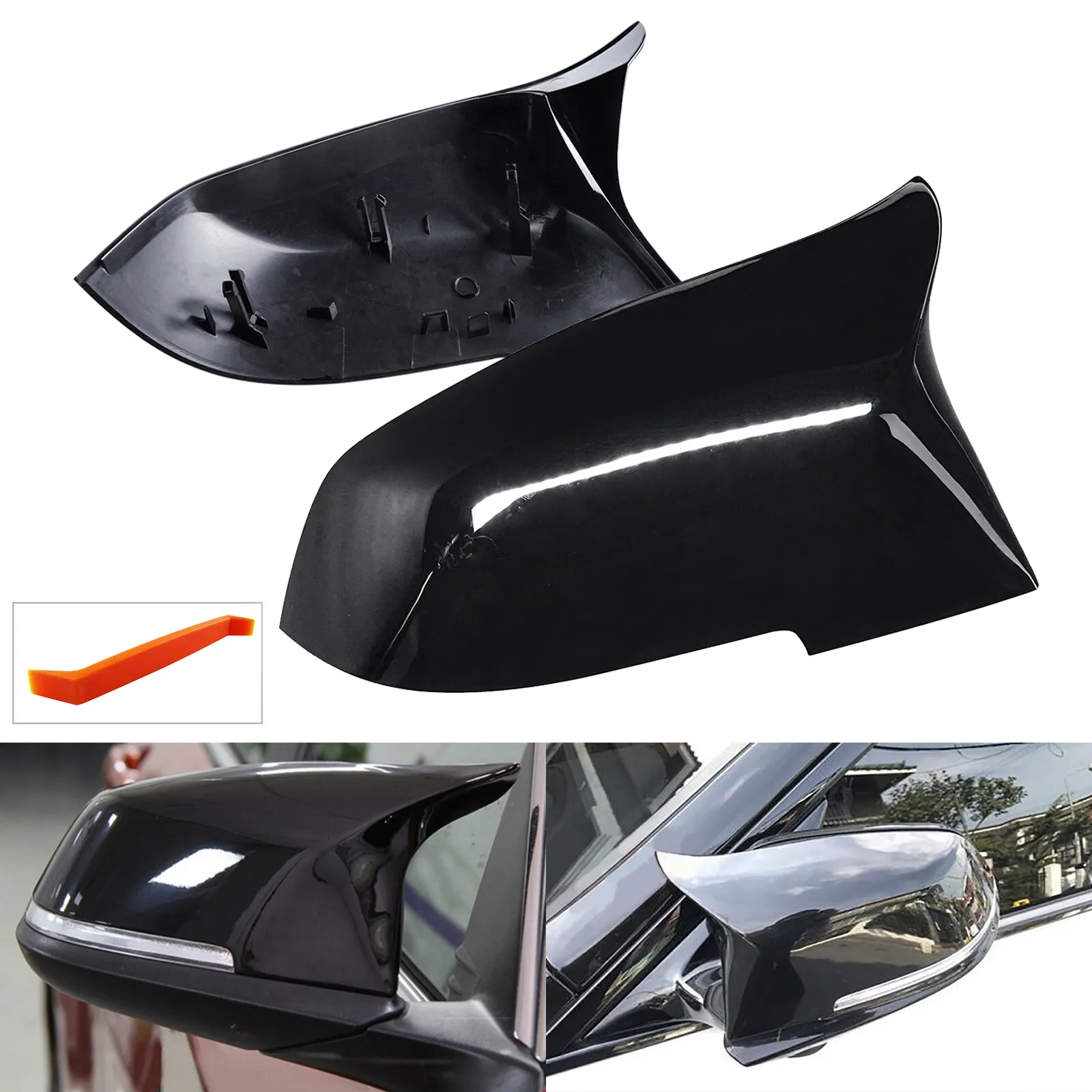 

Крышки зеркал заднего вида на крыло, глянцевый черный для BMW F20 F21 F22 F30 F31 F32 F34