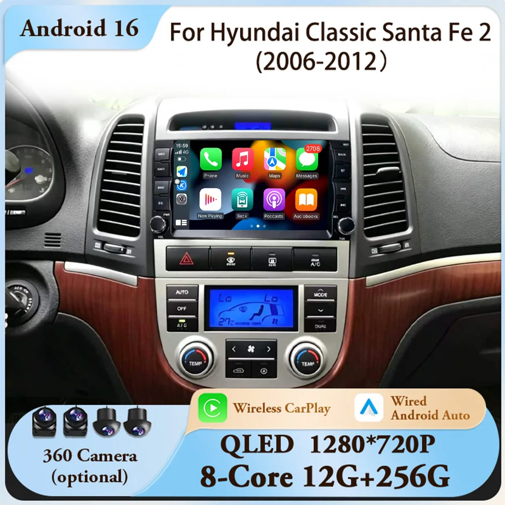 for Hyundai Classic Santa Fe 2 2006‑2012 7