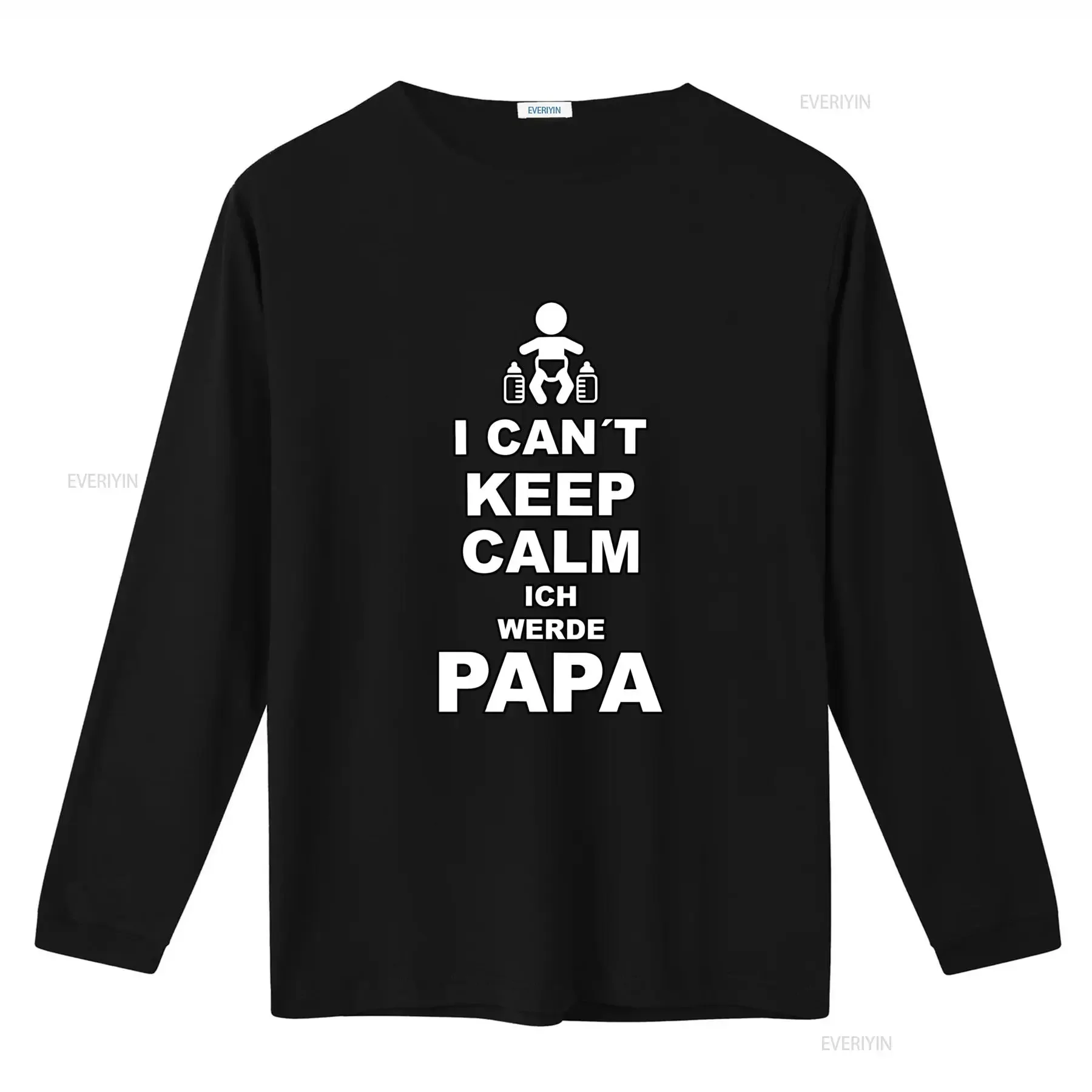 Werdender Papa T Shirt I Can't Keep Calm Ich Werde Perfect for Expectant Fathers vintage Washed Soft Casual homme fashion
