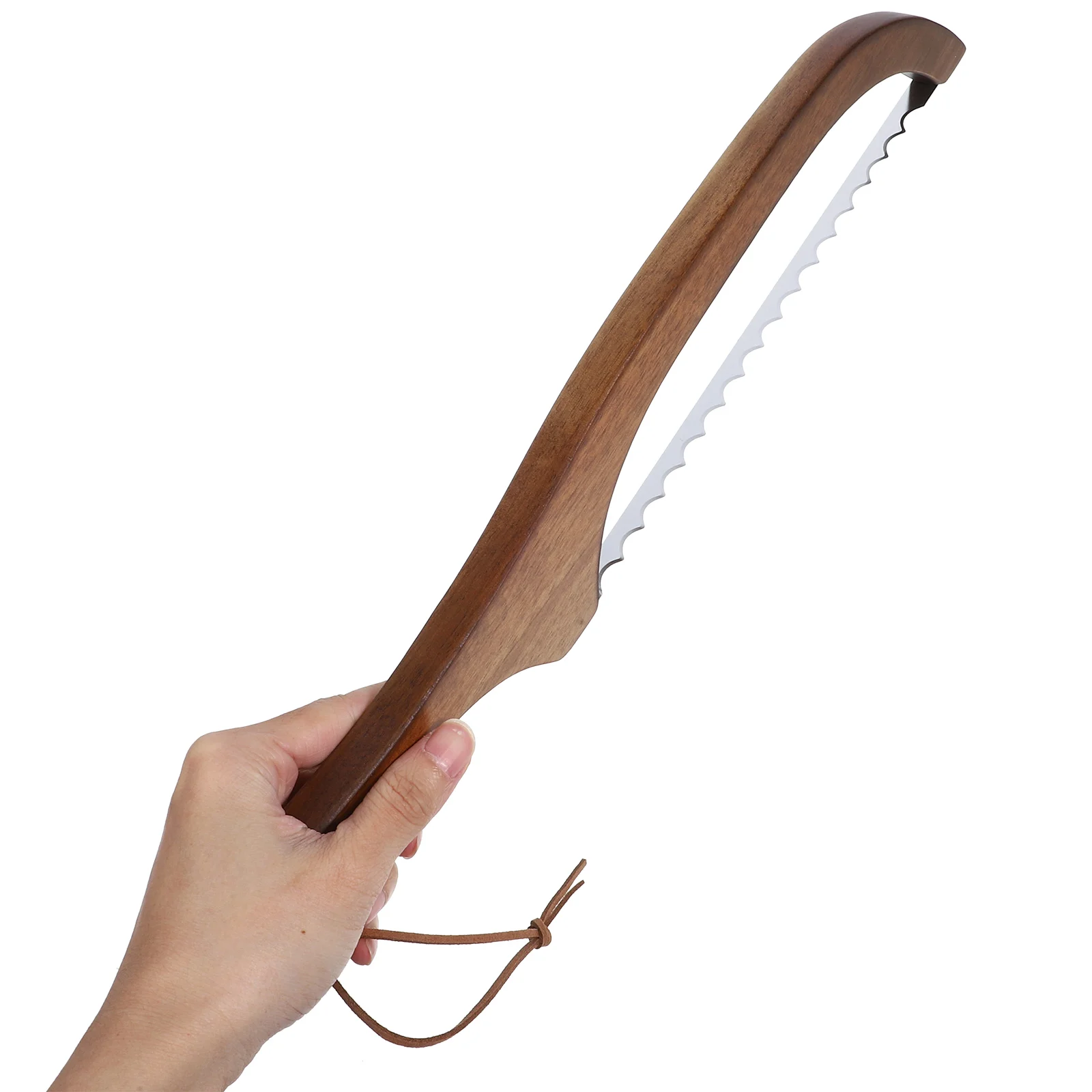 

1Set Bow Design Bread Slicer Wooden Handle Stainless Steel Cutter for Sourdough Cake Toast Kitchen Baking Tools Easy Clean