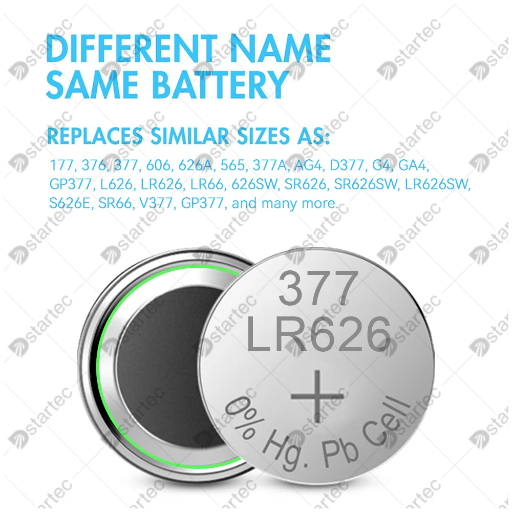 1.55V LR626 AG4 377A 377 177 376 SR66 626A L626 Button Batteries For Watch Toys Remote SR626SW AG 4 Cell Coin Alkaline Battery