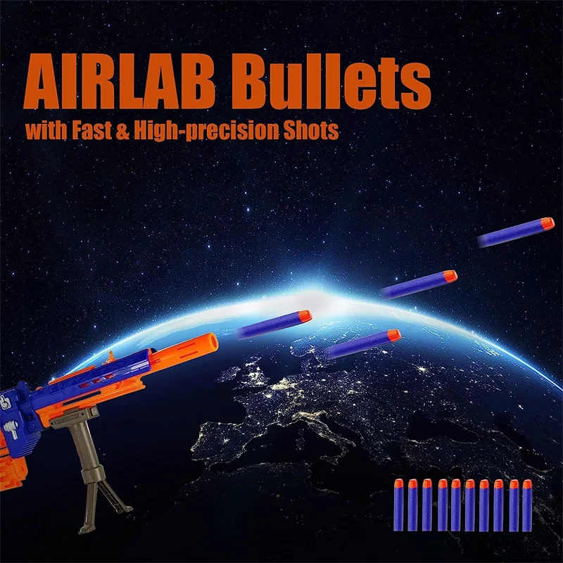 1000-50 pces azul um buraco dardos recarga balas de espuma munição para nerf n-strike elite blaster arma, 7.2cm acessórios de arma