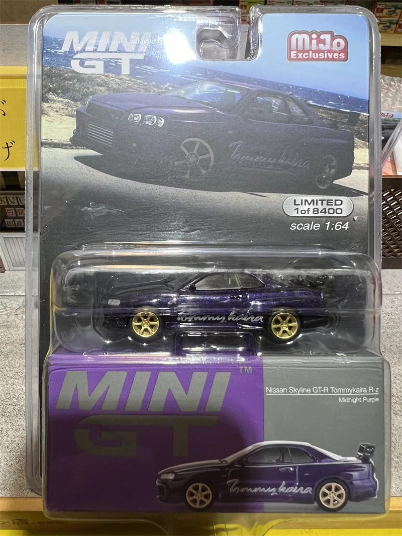 

TSM MINIGT 1/64 # 616 Nissan Skyline GT-R (R34) Tommykaira R-z Die-cast alloy car model collection display gifts