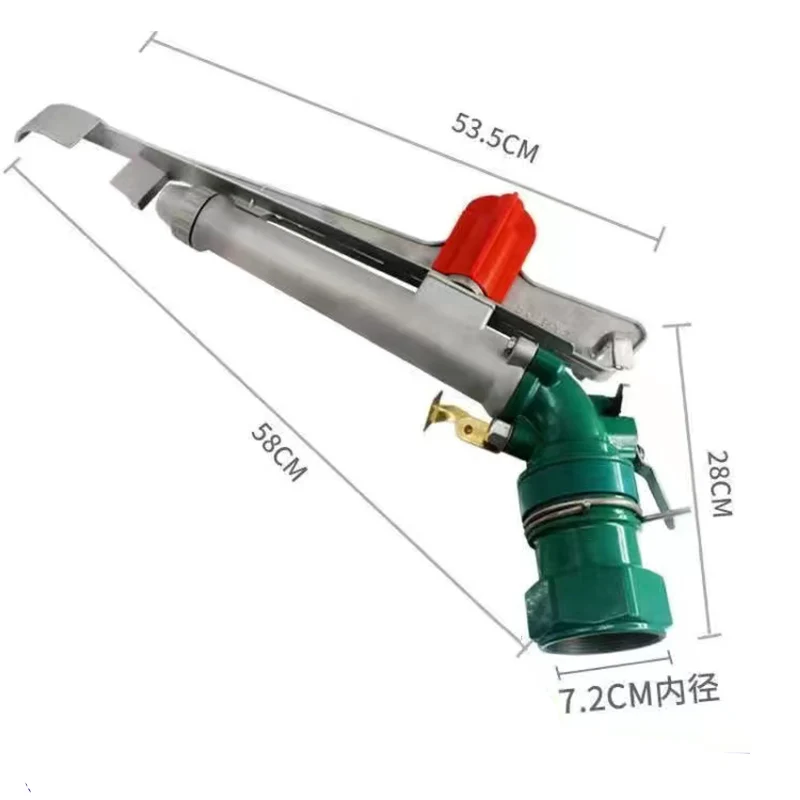 Imagem -03 - Adjustable Adjustable 360 Graus Ajustável Pistola de Aspersão de Irrigação Pistola de Pulverização Rotativo Jardim Aspersor de Água 2.5