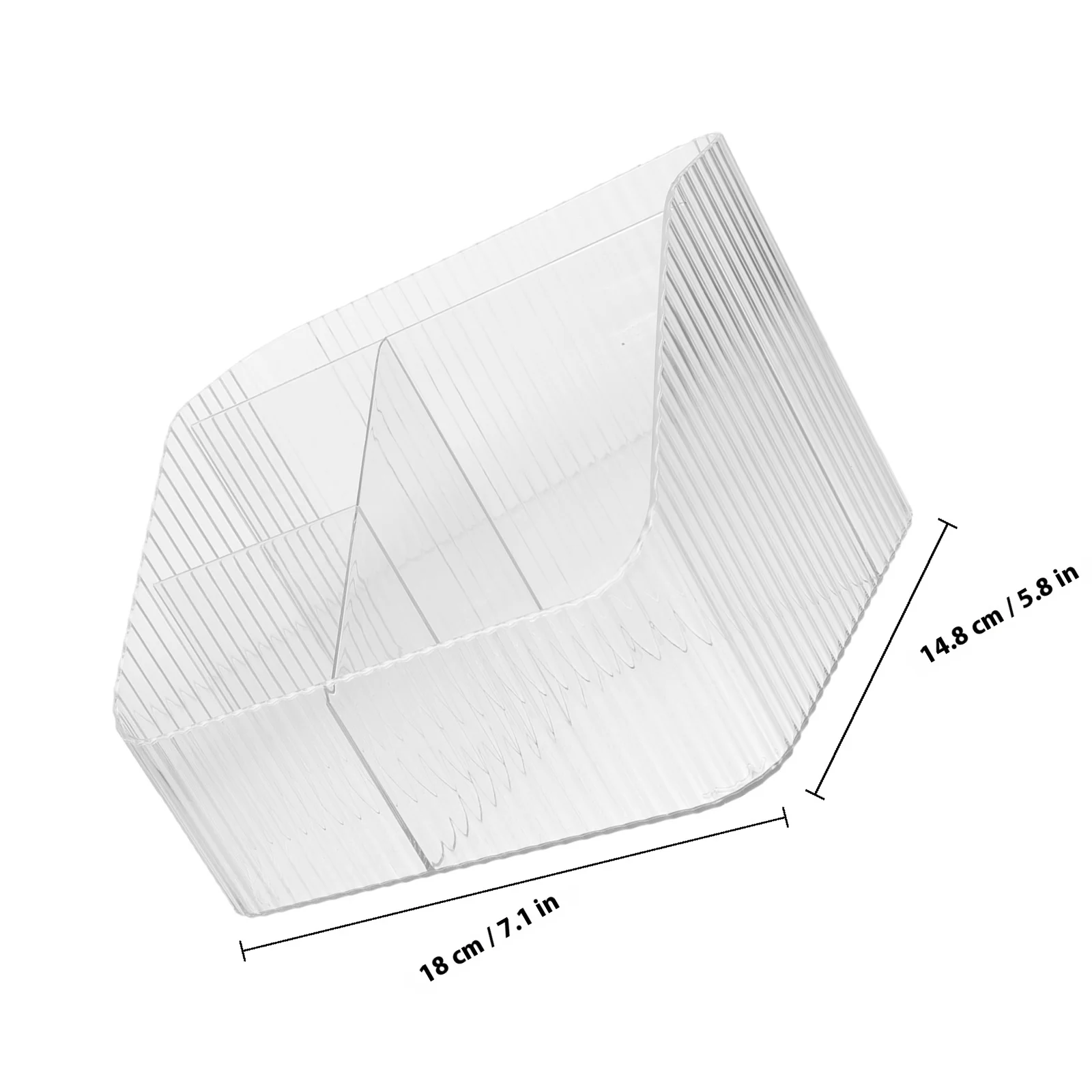 Desktop Organizer Storage Box for Remote Control Acrylic Table Compartment Organizer Large Capacity Multi-Grid Pen Case
