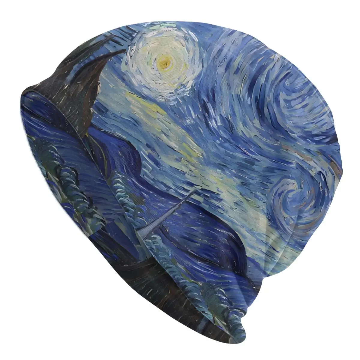 The Stars Skullies Beanies Caps The Starry Night By Vincent Van Gogh Thin Hat Autumn Spring Bonnet Hats Men Women's Ski Cap