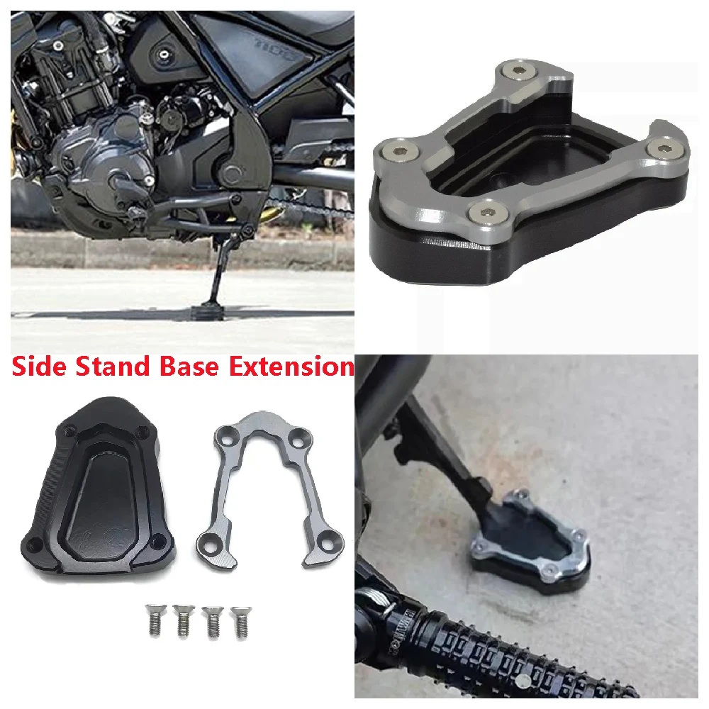 Fits for Honda Rebel 1100 CMX DCT CMX1100 REBEL1100 ABS 2021-2025 Motorcycle Side Stand Enlarge Extender Base Extension Widener