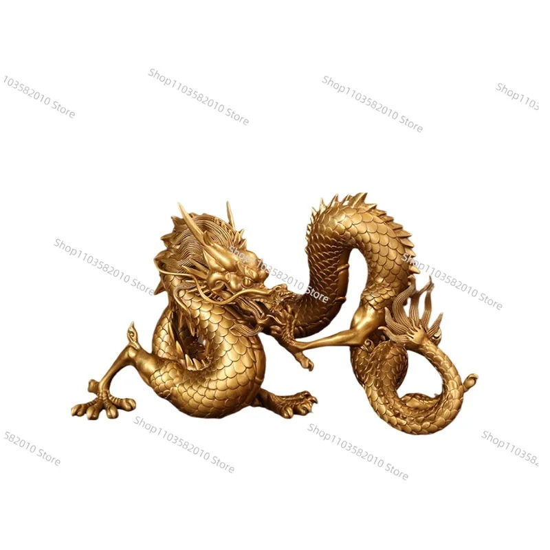 

Подходит для пяти когтей, золотой дракон, медный дракон, ювелирные изделия, талисман, медный дракон, украшение для гостиной, офиса