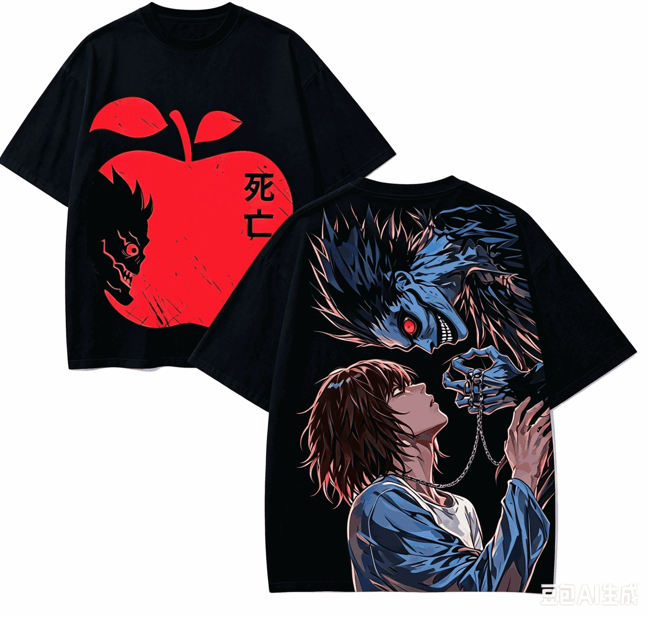 Death Note Anime Lover T-shirt Harajuku Cotton New Model High Street Retro Fashion Oversized Unisex high quality Classic Couples