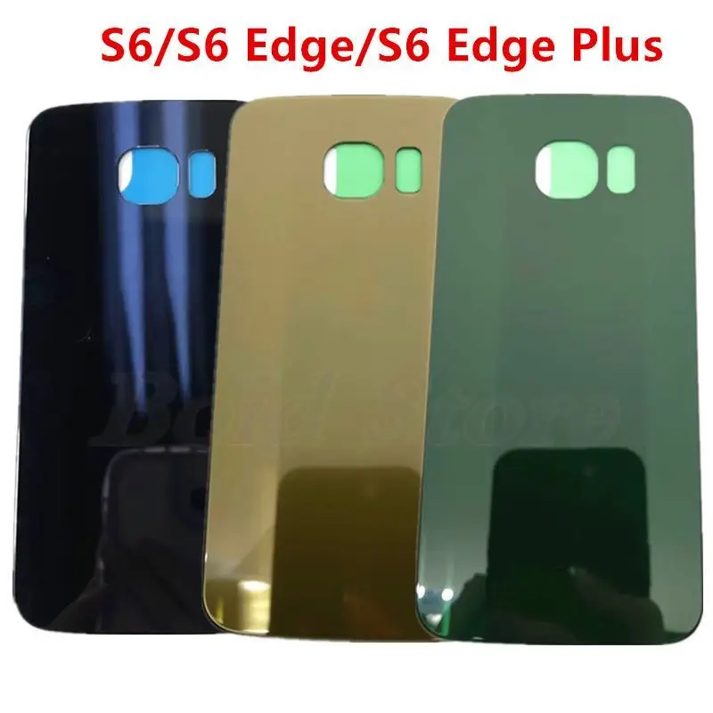 S6Edge per Samsung Galaxy S6 Edge Plus G920 G925 G928 pannello in vetro coperchio posteriore della batteria S6 custodia per porta posteriore adesivo