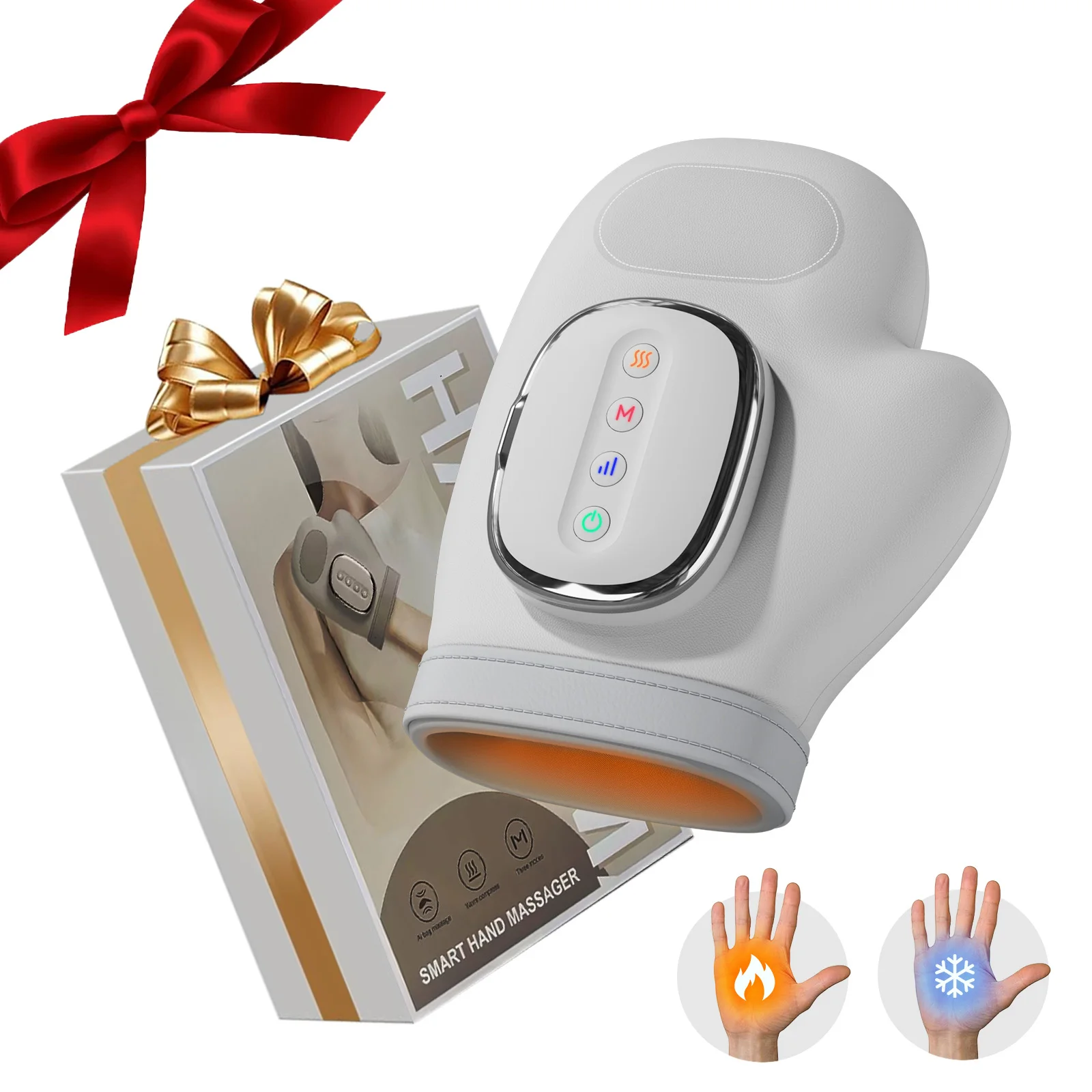 

Hand Massager with Heat Compression, Hand Massage for Arthritis and Carpal Tunnel, 3 Massage 4 Temperatures 5 Compression Models