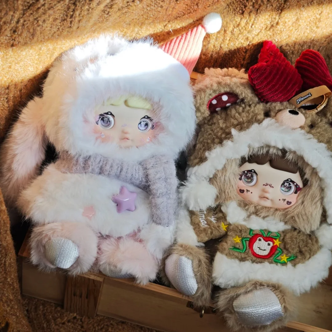 Nommi – boîte aveugle en peluche magique de réveillon de noël, pendentif de poupée lapin de noël, cadeau de noël pour filles