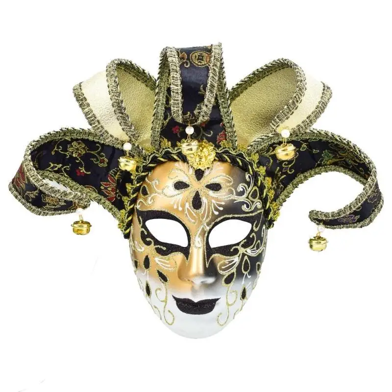 39BD Mask Cosplay Mask for Halloween Masquerade Mask Venetians Comedy Mask