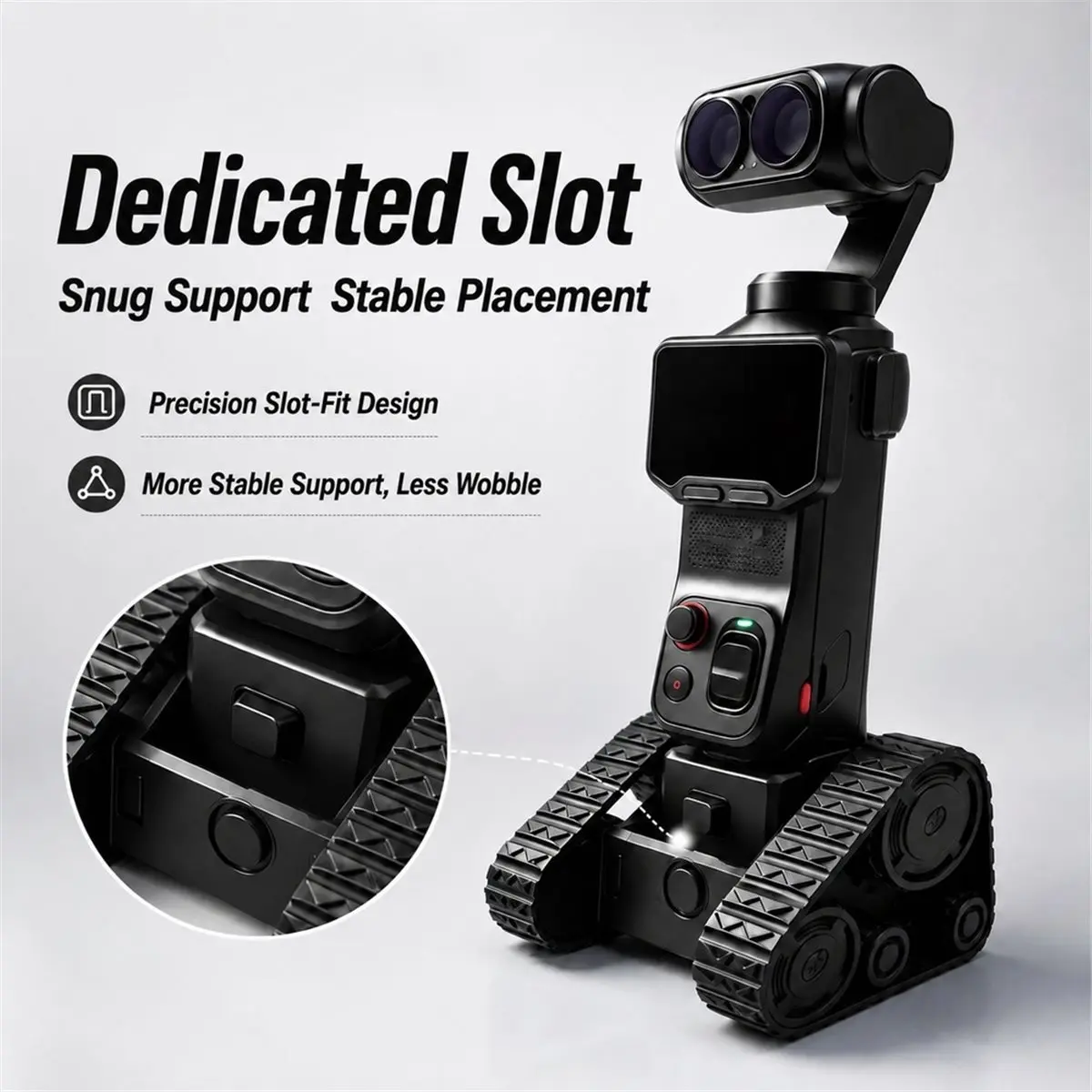 Anti-Slip Desktop Fixed Base Stand for Luna Ultra Camera Split Support Pedestal Holder Accessories Black