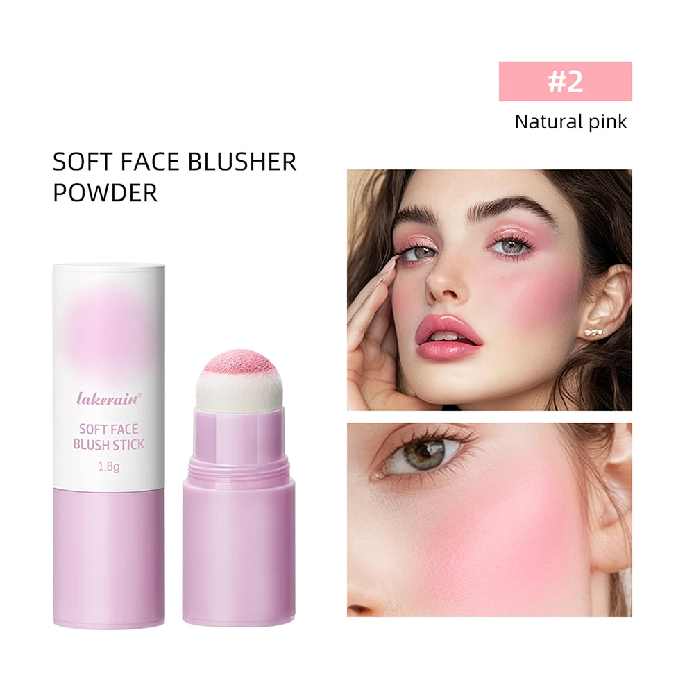 Mehrzweck-Mattes, weiches Gesichtsrouge, Puder, getönter, fester Feuchtigkeitsstab für Wangen, Augen und Lippen, koreanische Make-up-Kosmetik