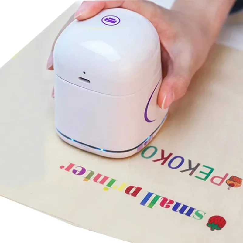 

Diy Portable Handheld Color Inkjet Printer 1200dpi Wireless Smartphone Label Printer For Customized Text Barcode QR Code