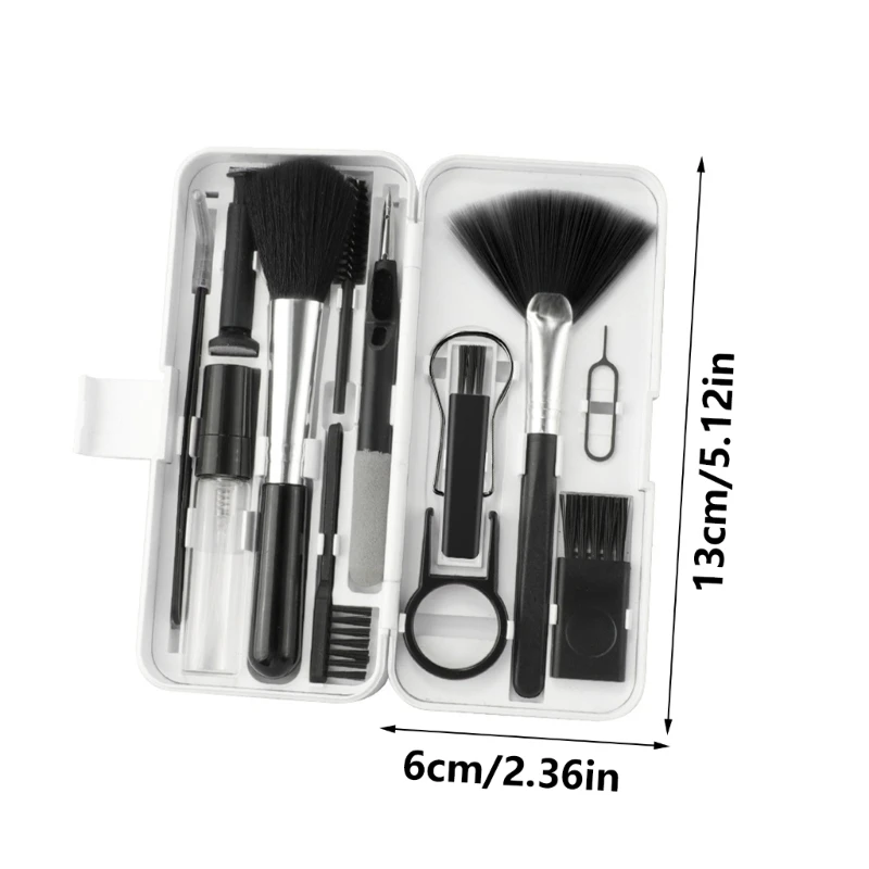 ชุดทำความสะอาด 18 in 1 สำหรับแล็ปท็อปกล้องผลิตภัณฑ์ดิจิตอลพร้อมตัวดึงปุ่มกด