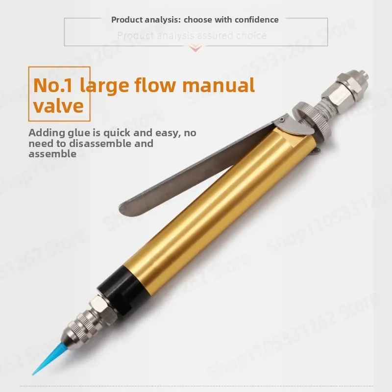 Manual Dispensing Machine, Yellow Glue Dispenser, Carbon Steel Stainless Steel Pressure Tank with High Flow Dispensing Valve