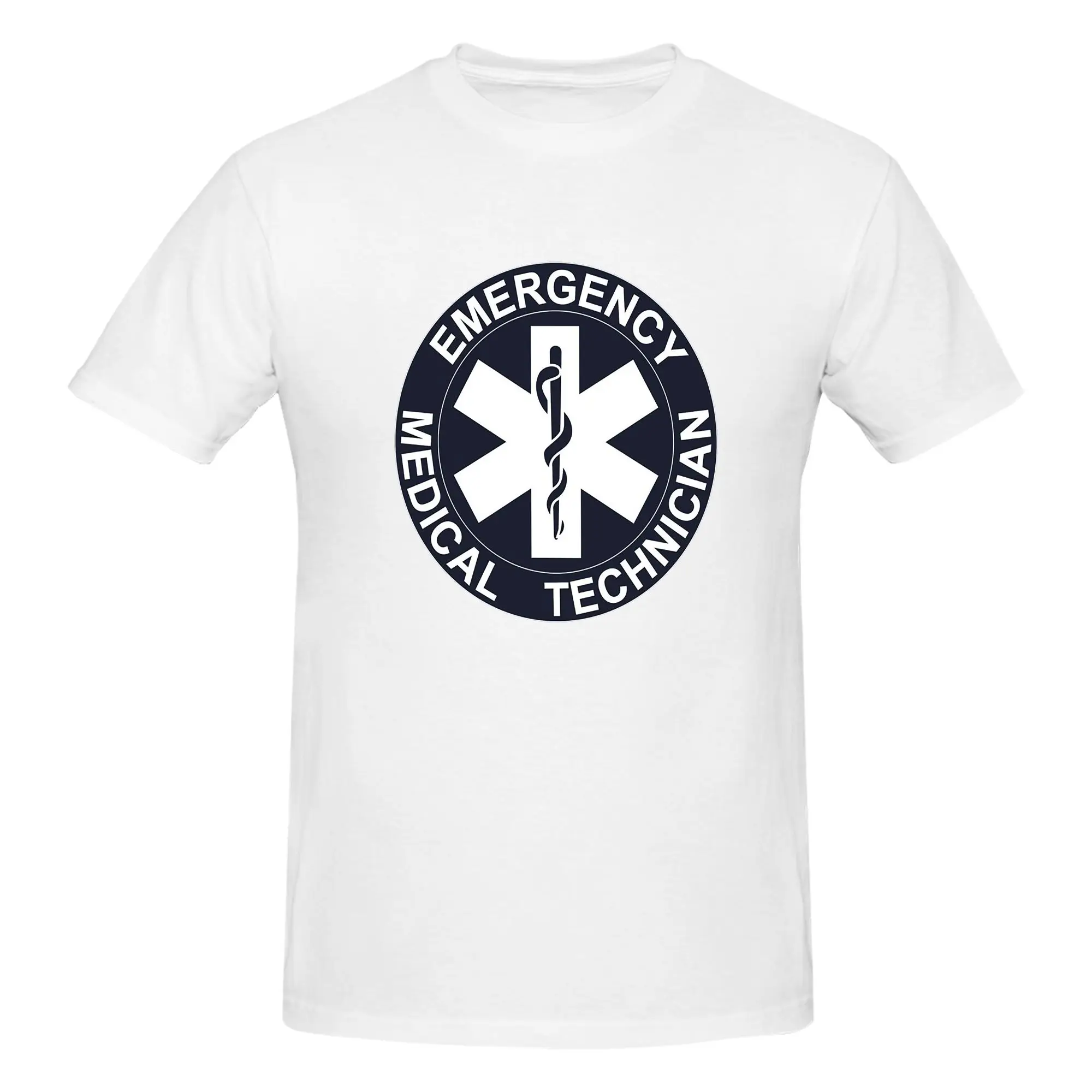 Emt Star Of Life Emergency Medical  Men T-Shirt Double Sided Oversized T Shirts Men's Round Neck Cotton Tees Short Summer Male
