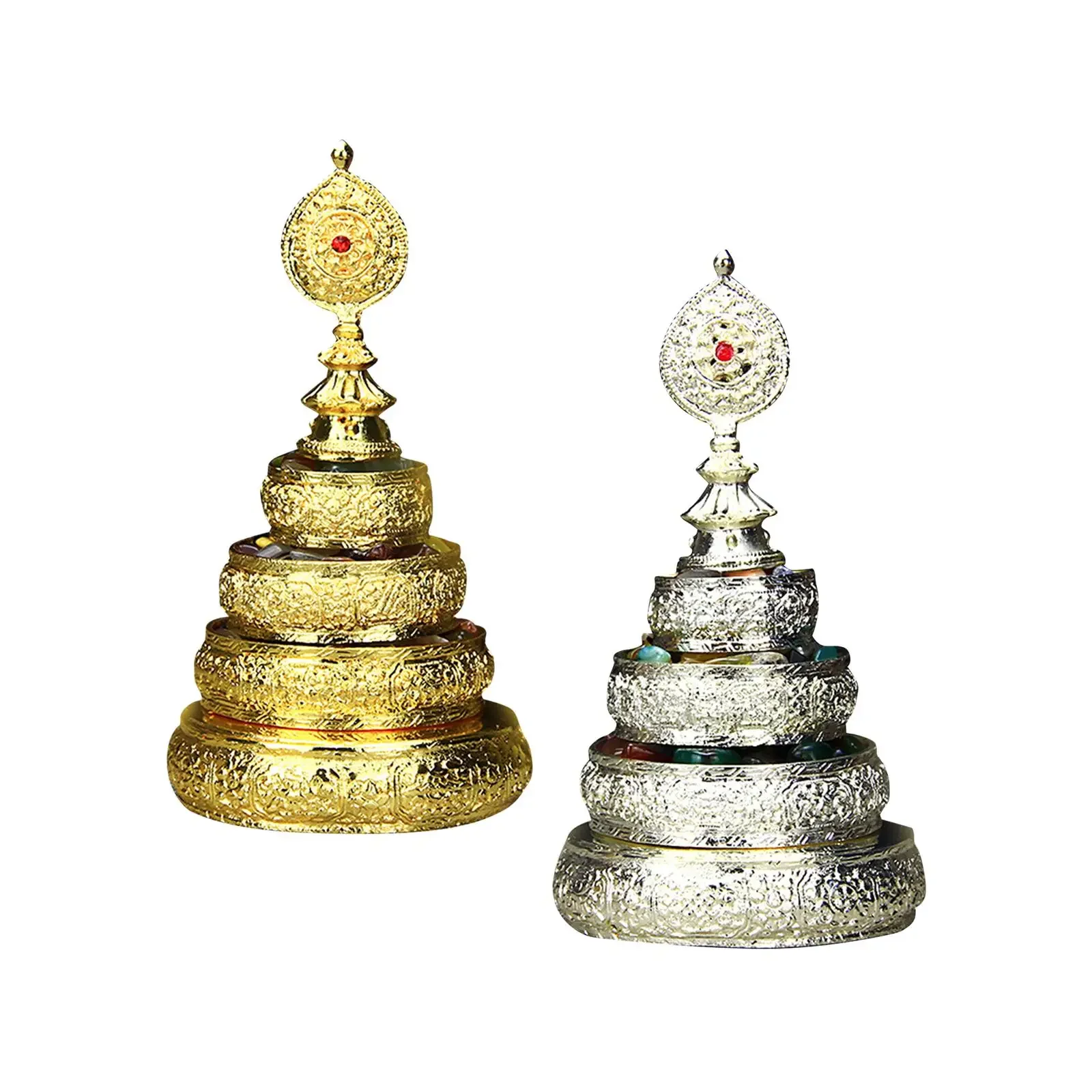 

Mandala Manza Tray Table Centerpieces Buddha Offerings Buddhist Offering Tibetan Mandala Offering for Ritual Sadhana Holiday