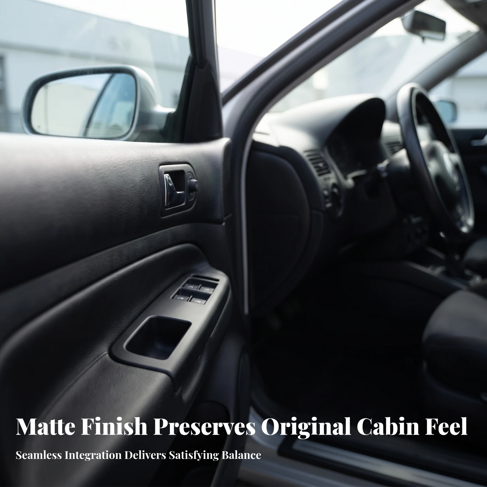Window Switch Panel with Trim Insert OEM Standard Window Switch Panel Bezel Interior Door Handle Bezel Long-Lasting