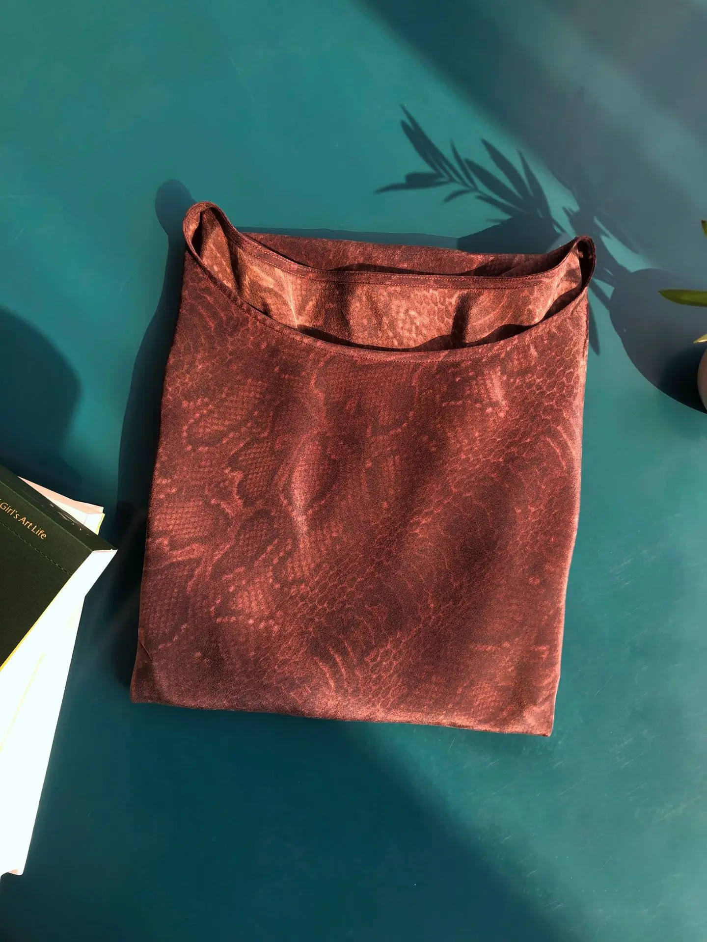 فستان BirdTree 18 مللي متر 100% من حرير التوت بقطع متحيز، فستان نسائي مغسول بالرمل مزدوج كريب بيثون بأكمام مضيئة، 2025 جديد D57021JF #6