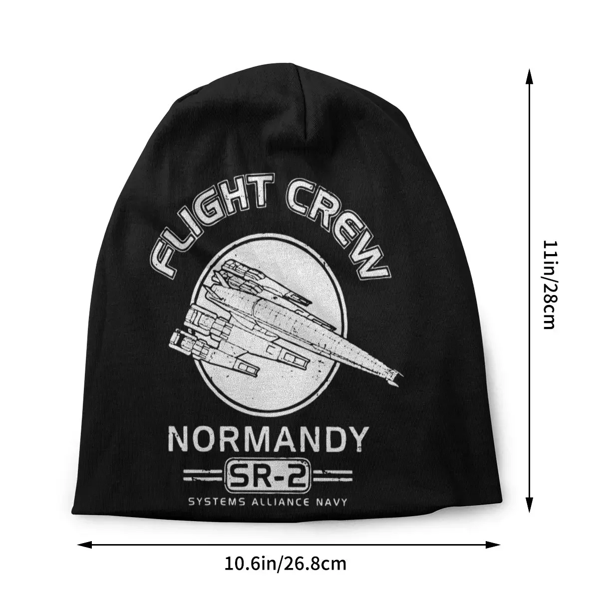 Normandy Flight Crew Bonnet Hat Knit Hat Cool Outdoor Mass Effect Shepard Gaming Skullies Beanies Hat Unisex Summer Dual-use Cap