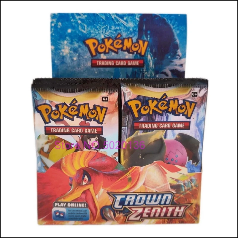 Pokemon Cards Crown Zenith 36 Bags Sealed Booster Box GX Vmax Game