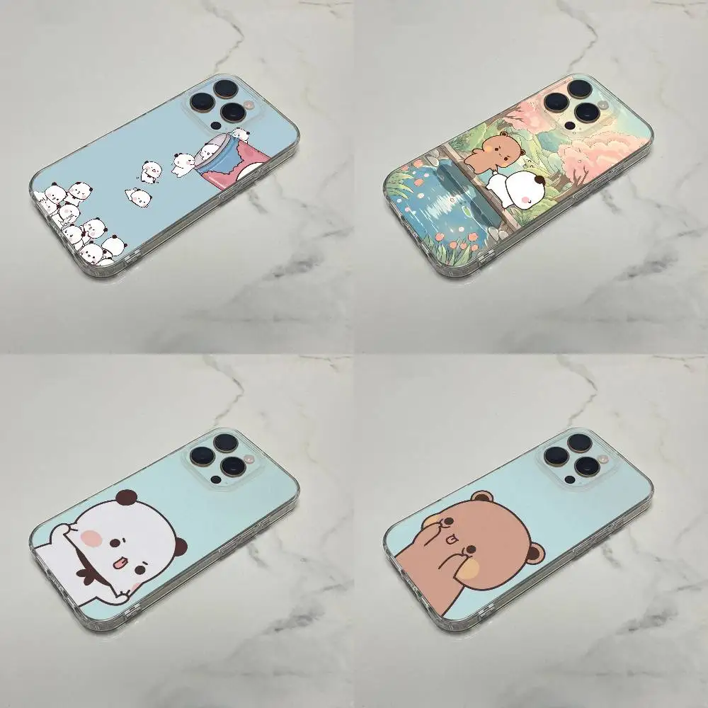 

Cartoon Funny B-Bubu Dudu Phone Case For iPhone 16,15,14,13,12,11 Plus,Pro,Max,XR,XS,Plus,E,SE4,Mini Transparent Cover