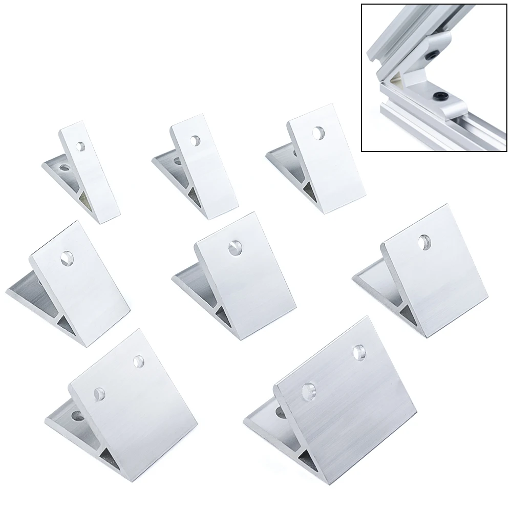 4Pcs/lot 45 Degree 2020 3030 4040 4545 5050 6060 8080  Corner Angle Bracket Corner Connection Joint for Aluminum Profile