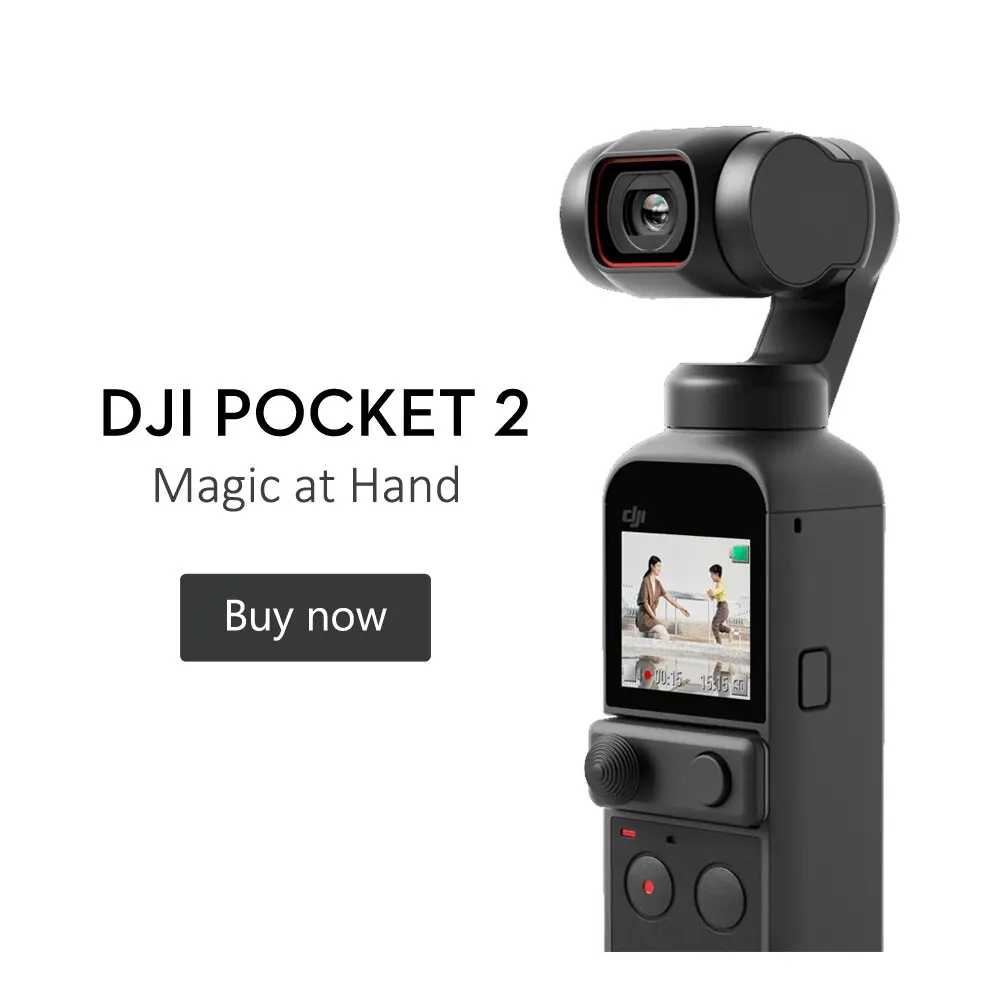 DJI mobile 2 OSMO Pocket2 handheld Tripod 3-Axis Gimbal fixed camera ActiveTrack 3.0 AI editor Ultralight Gimbl stabilizer