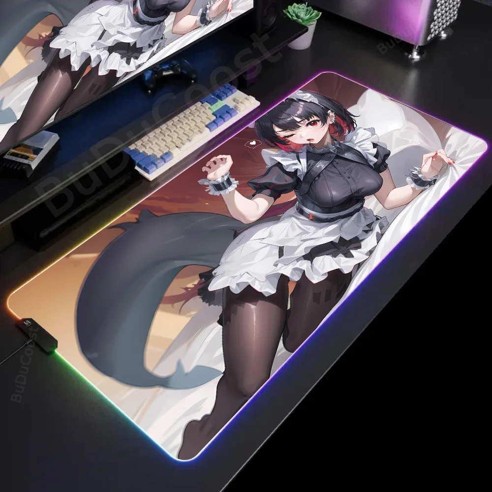 

Hot selling item Zenless Zone Zero Ellen Joe HD printing Rgb Mouse Pad XXL Backlight LED Large size game accessories Mouse Pad