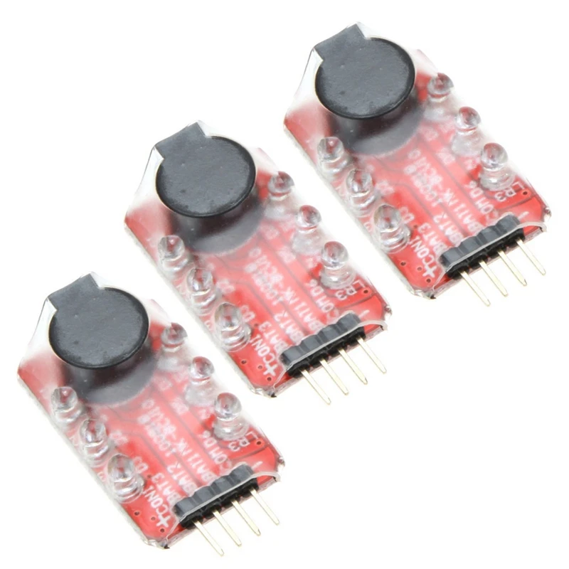 3X Loud Hailer Lipo Battery Voltage Alarm Display Checker 2-3S LED Display For RC Helicopter Quadcopter Car Battery