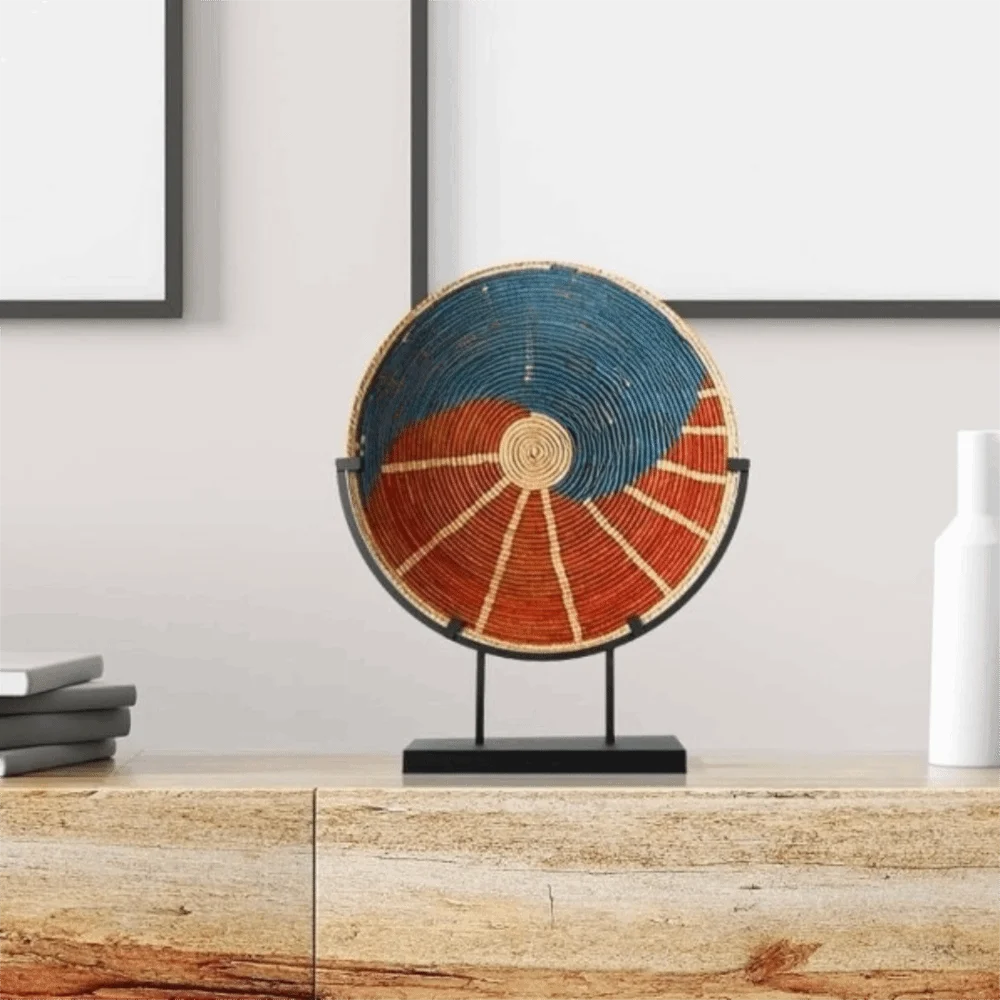 Iron Metal Easel Stands Fused Glass Art with Base Decorative Plate Holder Wear-resistant Collection Storage Shelf