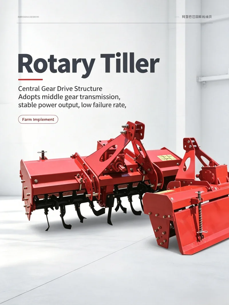 -For 1G0N/GH-100 Rotary Tiller 20-25HP Engine Central Gear Drive High Efficiency Low Cost Dryland Paddy Field Soil Loosening*