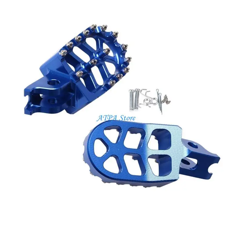 

U13C Durable Aluminum Foot Pegs Stable Support for Motorcycle Riders for KX450F 19-21