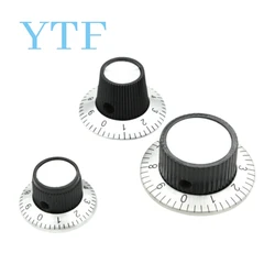 C1/C2/C3 Digital Scale 6mm Potentiometer Knob Metal Surface Indicating Instrument Adjustment Knob