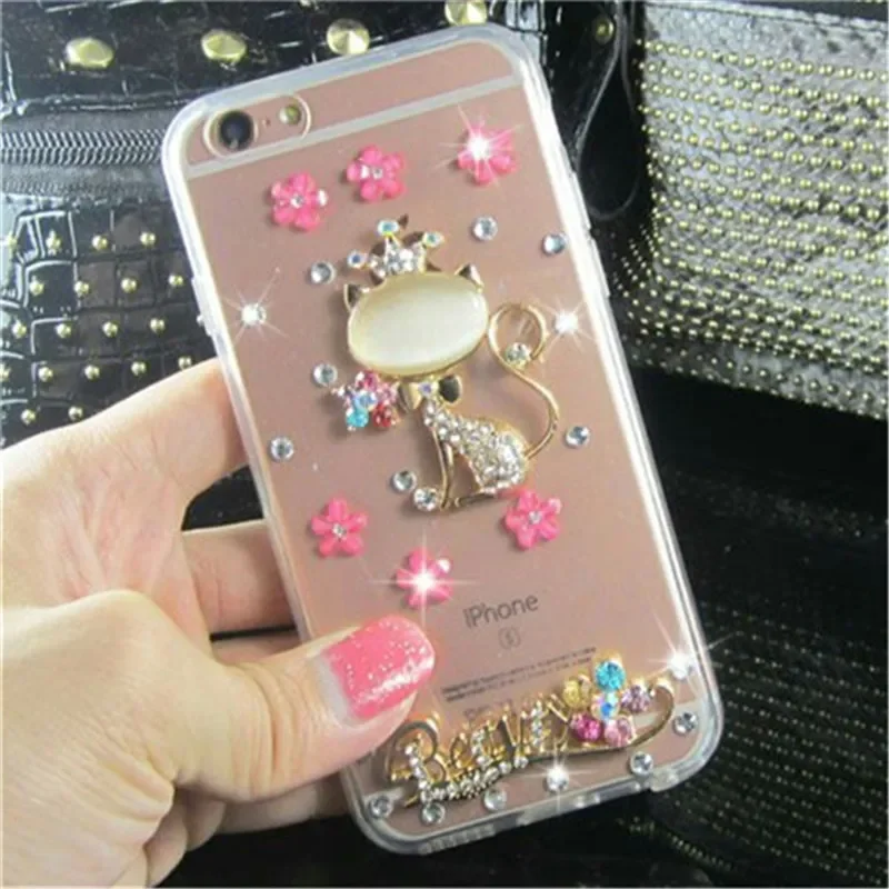 Phone Case Bling Diamond For Samsung GalaxyA35 A50 A70S A22 A32 5G A52 A71 4G A51 A72 A73 A53Crystal Cover Peacock Flower Decora