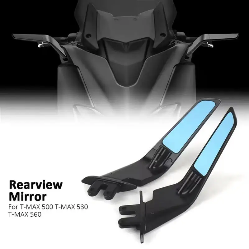 

AA-For YAMAHA T-MAX 560 Motorcycle Winglets Mirror Kit Motorcycle Rotatable Mirrors